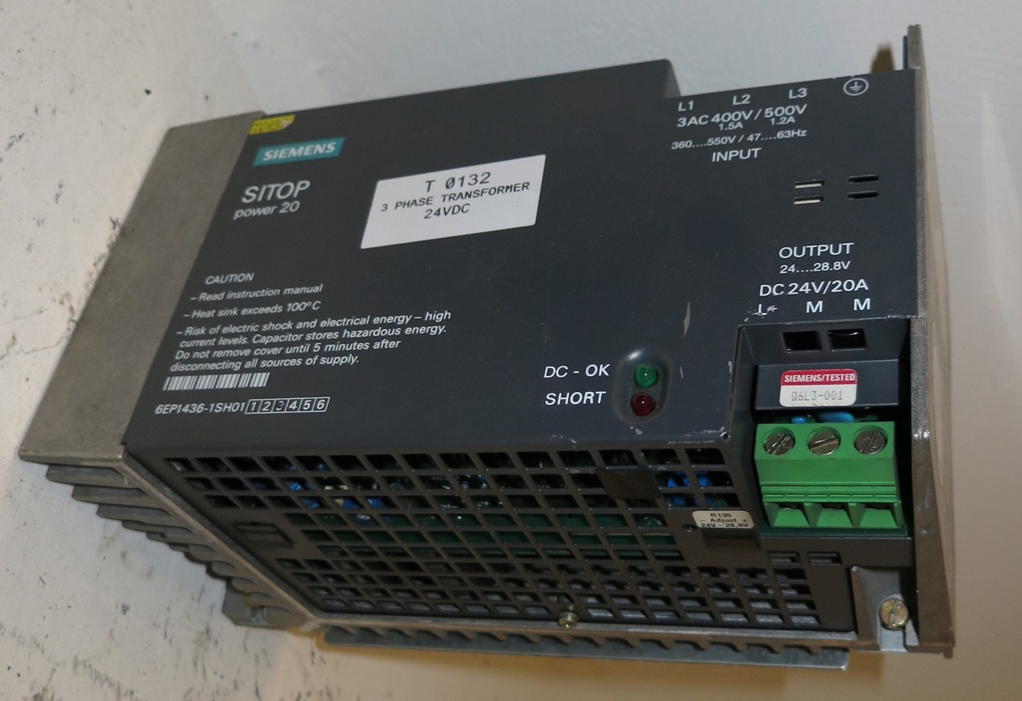 Siemens 6EP1436-1SH01 SITOP Power 20 Stromversorgung Power Supply 24 VDC  (GA1023-1)